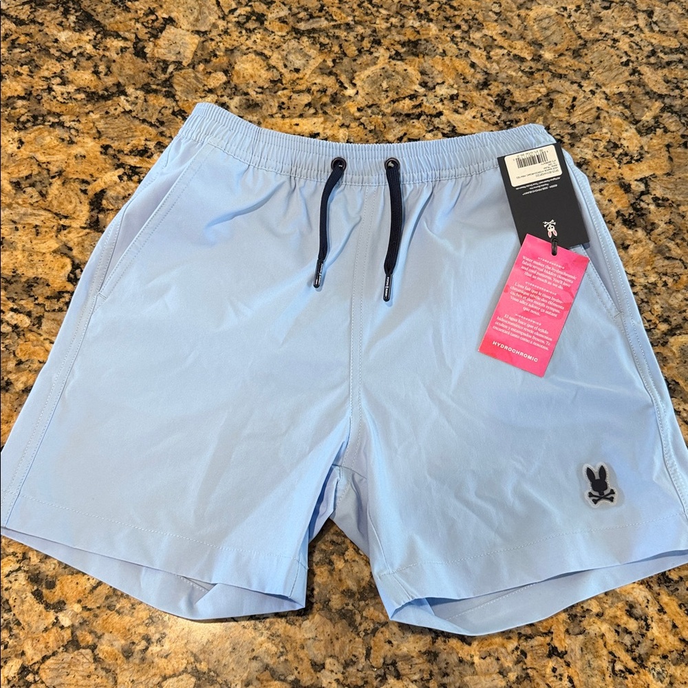 Psycho Bunny Kids Samis Hydrochromic Printed Swim Trunk 10-12/M